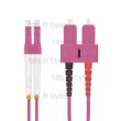 1.0m Fiber Optic Patch Cable - OM4 LC to SC Plugs 50/125um (10 Gigabit)