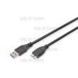 1.0m USB 3.0 Plug A to Micro-B Plug Cable Digitus AK-300116-010-S 4016032283287