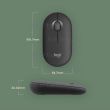 Logitech Pebble 2 M350S Optical 3 button Bluetooth Mouse - 4000dpi 910-007015 5099206110427