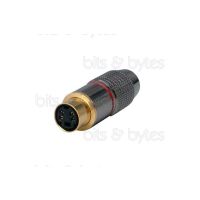 4pin Mini-DIN Socket Connector High Quality (Gold Plated)