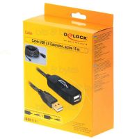 Delock 15.0m Active USB 2.0 Extension Cable