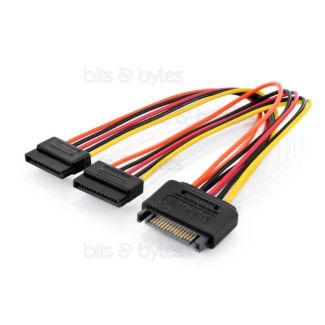 0.3m SATA Power Sockets (Y) Splitter Adapter Cable