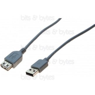 0.4m USB 2.0 Plug A to Socket A Extension Cable