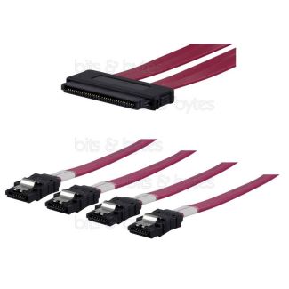 0.5m SAS 32 pin SF-8484 to 4x Sata Cable