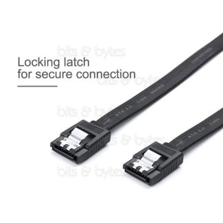 0.5m SATA III 6Gb/s High Quality Data Cable with Locking Clip