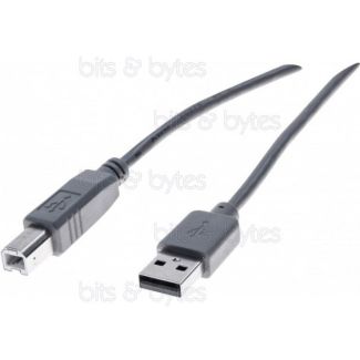 0.6m USB 2.0 Plug A to Plug B Cable