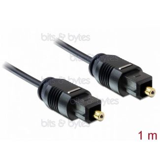 1.0m Ultra Thin Fiber Optic Toslink Plug to Plug Digital Audio Cable delock 4043619828791
