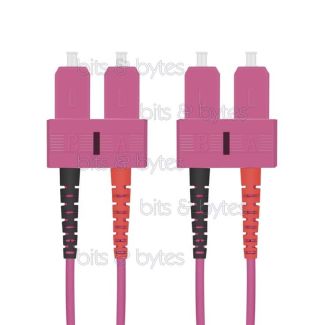 10.0m Fiber Optic Patch Cable - OM4 SC to SC Plugs 50/125um (10 Gigabit)