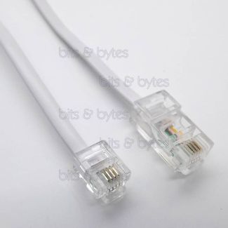 10.0m RJ11 Plug to RJ45 Plug Telephone Cable
