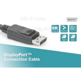 2.0m DisplayPort v1.4 Plug to Plug High Quality Cable