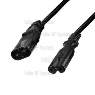 2.0m Power Extension Cable - IEC C7 to C8 mains cord IEC 60320 LogiLink CP129 4052792039726