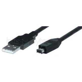 2.0m USB 2.0 Plug A to Mini 4pin Hirose Plug Cable