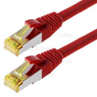 20.0m CAT6a S-FTP PiMF LS0H (10 Gigabit) Network Patch Cable - Red  263773 4005938637737