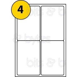 4 Labels (105mm x 148mm) per A4 Sheet (100 Sheets)