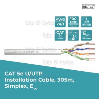 Assmann CAT5e U-UTP Network Installation Cable (305m) ACU-4511-305 4016032317081