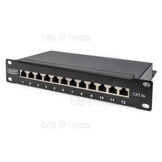 Digitus 12 Port CAT6a STP Network 10" Rackmount Patch Panel
