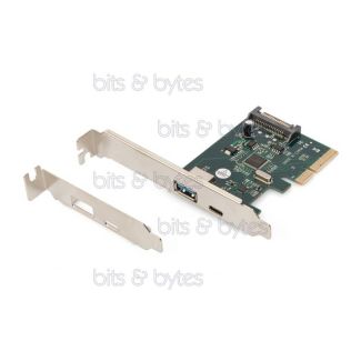 Digitus 2 Port USB 3.1 (USB-A & USB-C) PCI Express Interface Card DS-30225 4016032460077