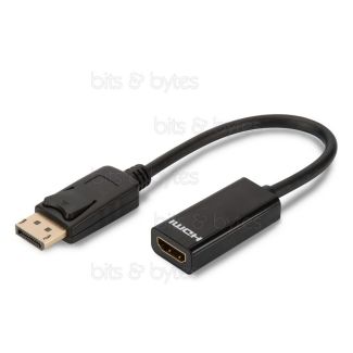 Digitus DisplayPort Plug to HDMI Socket Adapter Cable