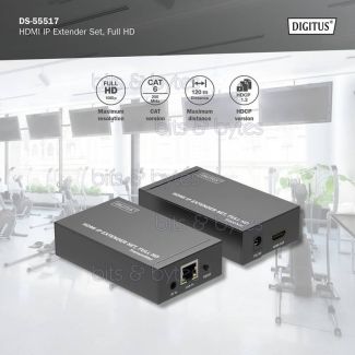 Digitus DS-55517 HDMI Extender Set over Network IP with IR Function (up to 120 meters)