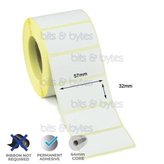 Direct Thermal (57mm x 32mm) Roll of 1500 Labels
