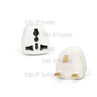 EU / US / AU Socket to UK 3pin Plug Adapter universal power travel