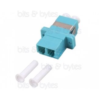 Fiber Optic OM3 LC Duplex Socket Adapter (Extension Coupler)
