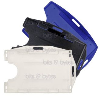 ID Card Landscape / Portrait Double Sided Open Faced Semi Rigid Pocket (86 x 54 mm)