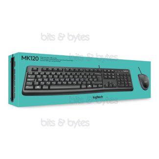 Logitech MK120 UK Standard Keyboard & Mouse (USB) 920-002565