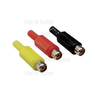 RCA Phono Socket Connector (Plastic)