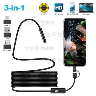 Snake Inspection Endoscope Camera - 10m USB Cable jendoscope