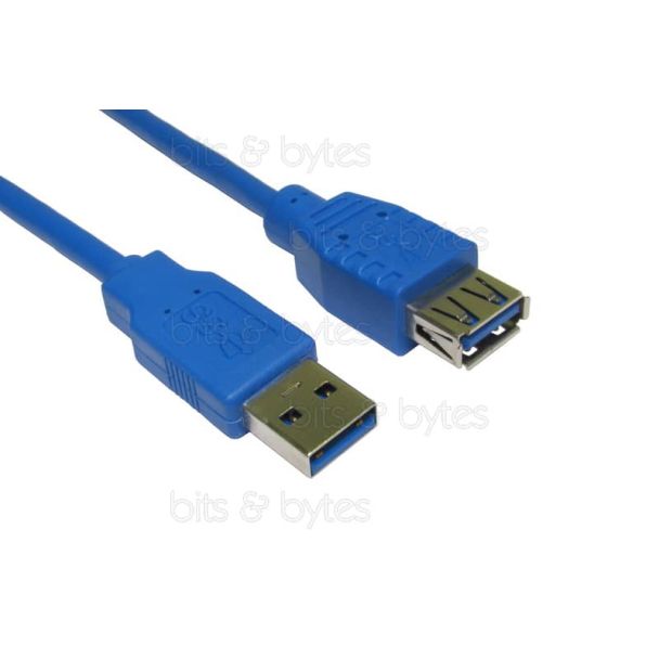 1m USB 3.0 Socket A to Plug A High Quality Extension Cable