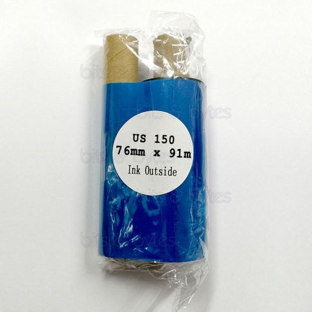 Thermal Transfer Wax Ribbon Black for Argox Printers (76mm x 91m)