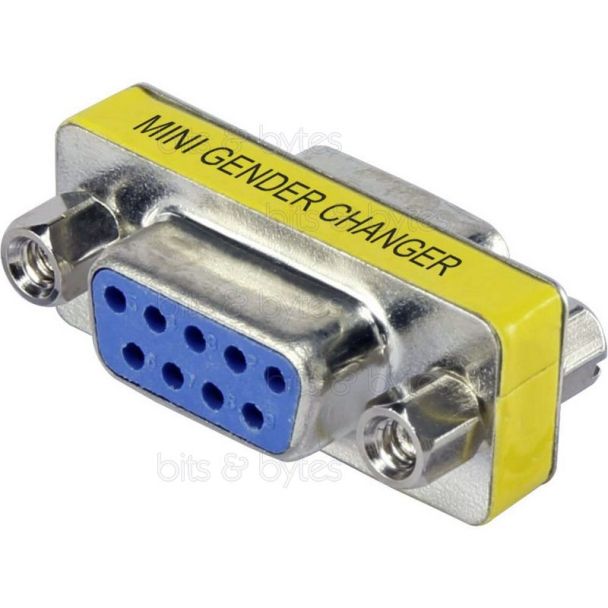 9pin D-Sub Socket to Socket Gender Changer Adapter