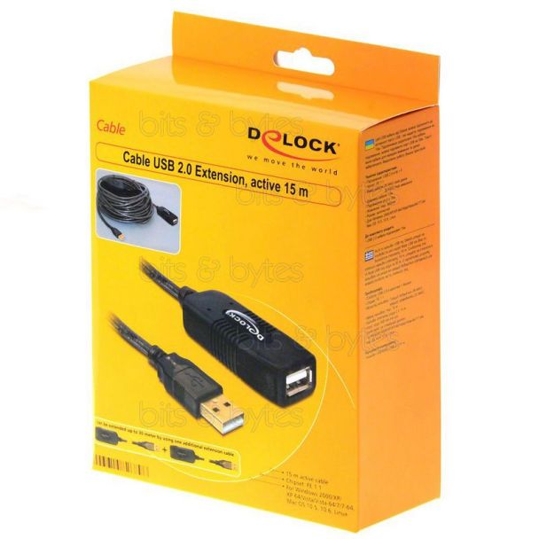 Delock 15.0m Active USB 2.0 Extension Cable