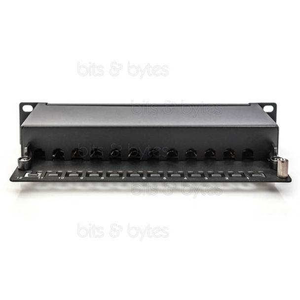 Digitus 12 Port CAT6a STP Network 10" Rackmount Patch Panel
