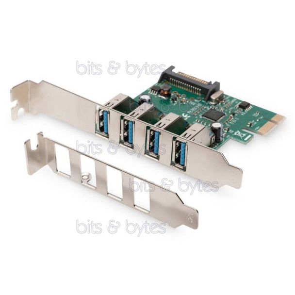 Digitus 4 Port USB 3.0 PCI Express Interface Card DS-30221-1 4016032448082