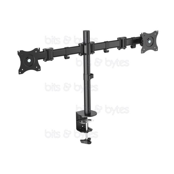 Digitus DA-90349 Dual Desk Mount Bracket for 15" to 27" & 8 Kgs Monitor 4016032382676