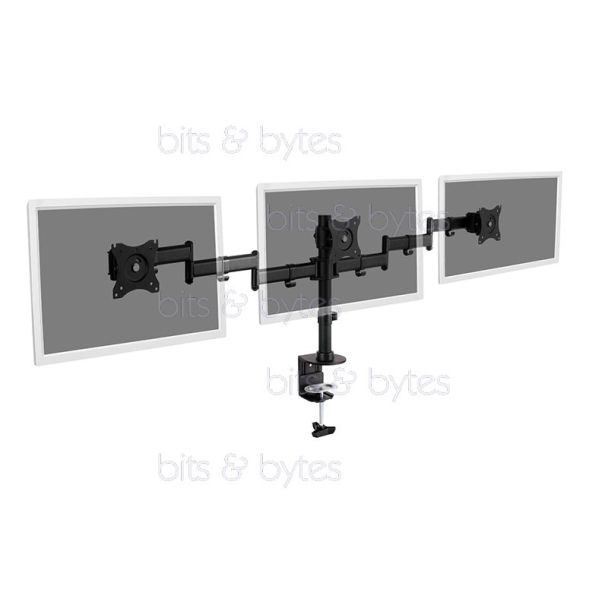 Digitus DA-90362 Triple Desk Mount Bracket for 15" to 27" & 8 Kgs Monitor 4016032425007
