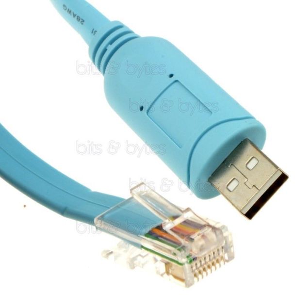 USB 2.0 to RJ45 Ethernet Cisco Console Cable with FTDI Chip