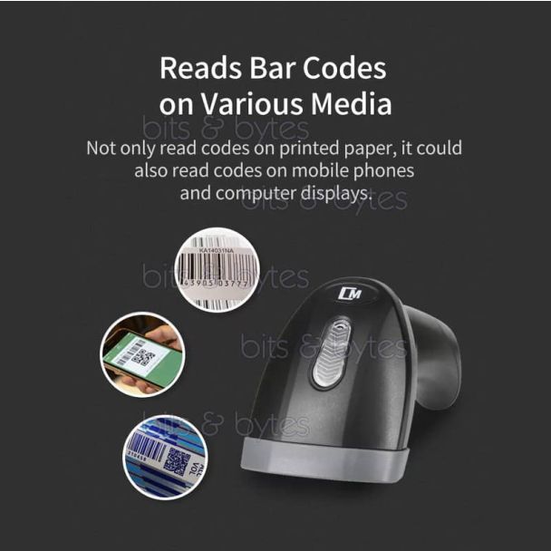 CMI-8014PZ CMOS 2D Handheld Barcode Reader (Bluetooth / RF Wireless USB / USB Cable)